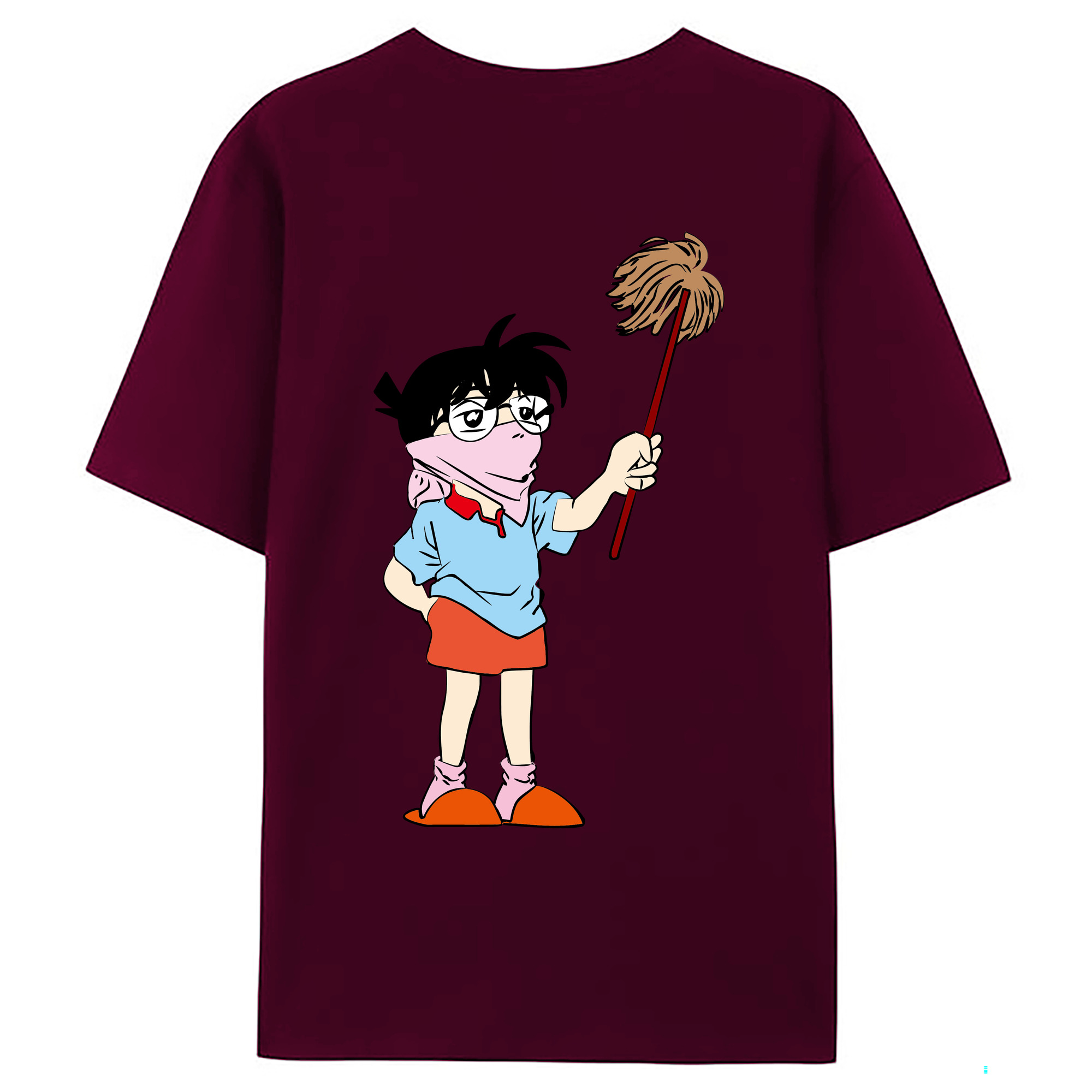（画像用） 名探偵コナン 江戸川 コナン Detective Conan Conan Edogawa レディース半袖Tシャツ(バックプリント)
